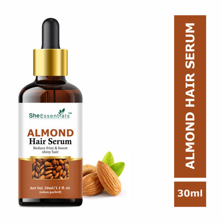 She Essentials Almond Oil Hair Serum Remove Roughness & Frizz