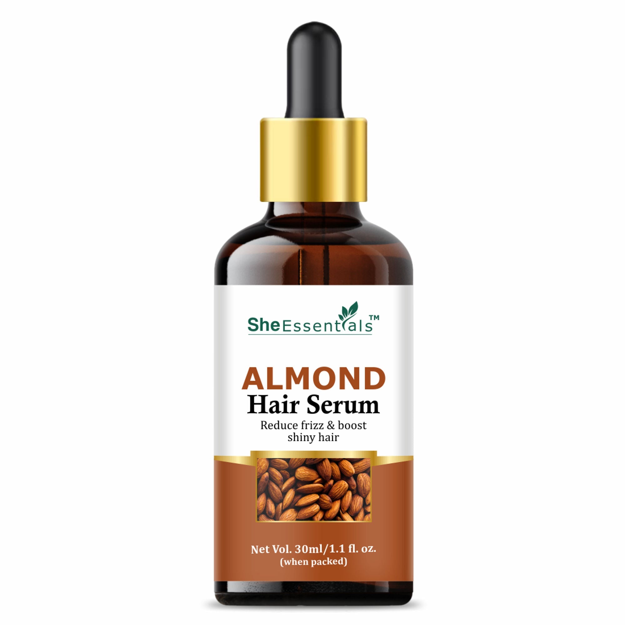 She Essentials Almond Oil Hair Serum Remove Roughness & Frizz