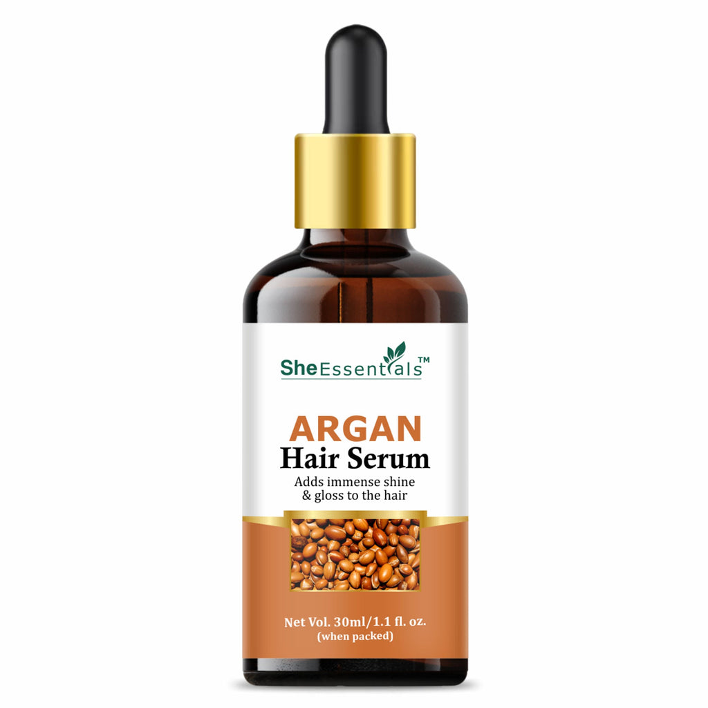 She Essentials Moroccan Argan Hair Serum With Argan Oil For Frizz Free & Shiny Hair