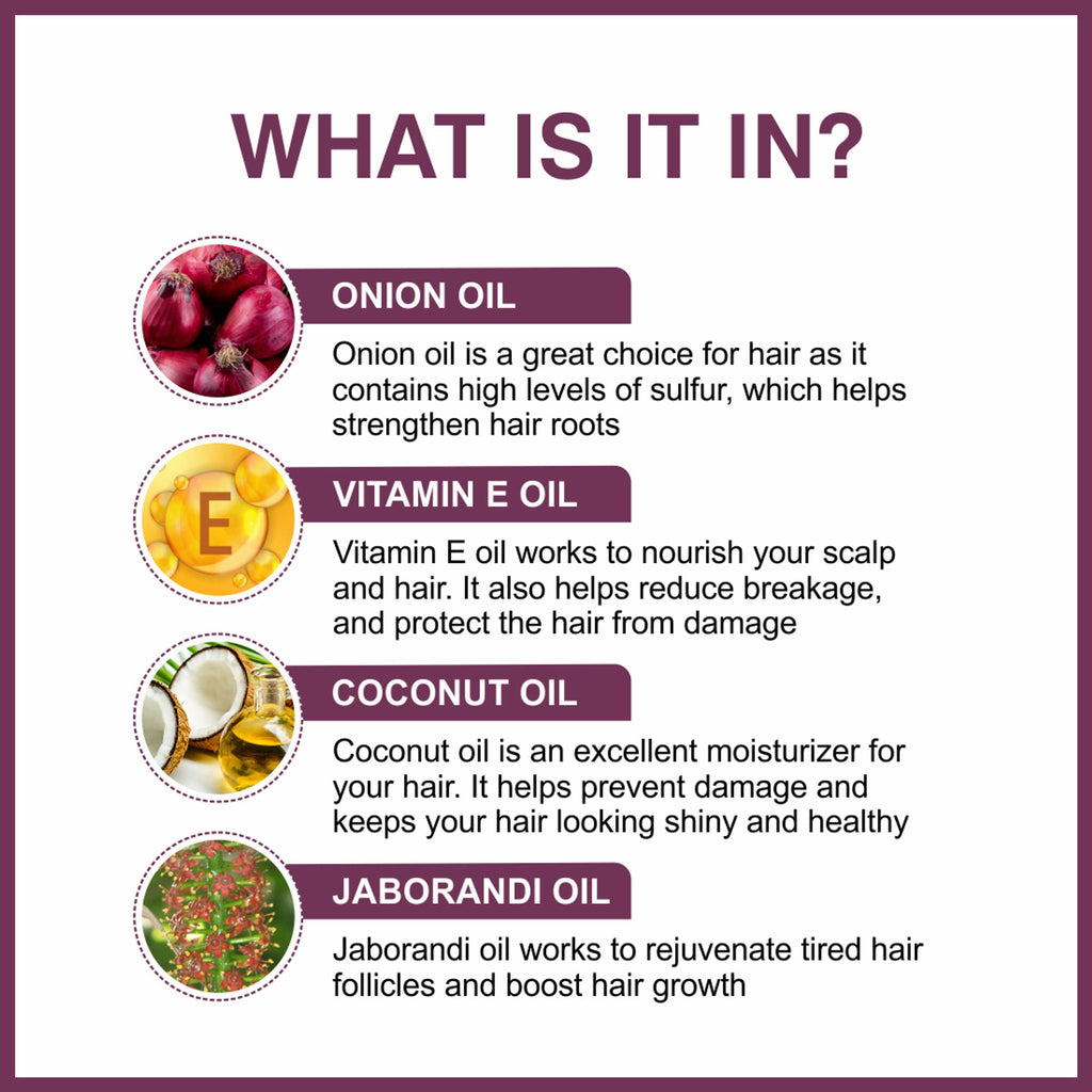 She Essentials Onion Hair Serum With Onion & Biotin For Strong Frizz - Free Hair