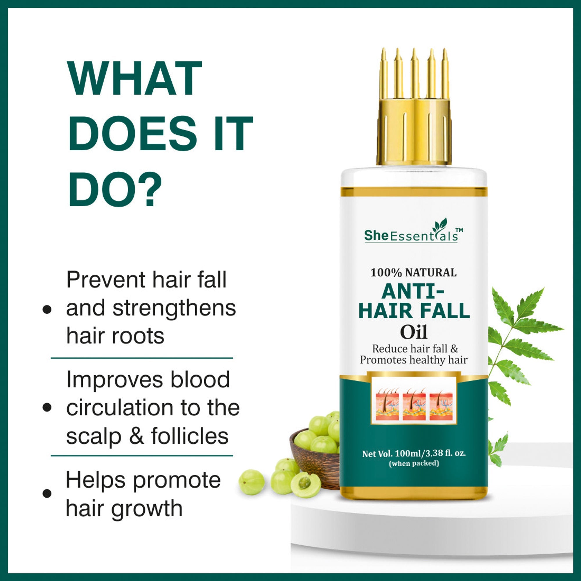 She Essentials Anti Hair Fall & Hair Growthoil For All Types Of Hair