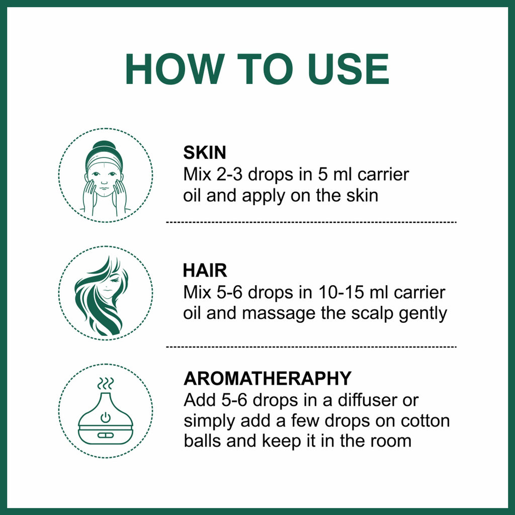 She Essentials Rosemary Essential Oil For Hair Growth & Longer Hair - 100% Pure & Natural