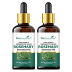 She Essentials Rosemary Essential Oil For Hair Growth & Longer Hair - 100% Pure & Natural