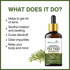She Essentials Tea Tree Essential Oil For Active Acne & Pimples, Blemishes & Flakes, Organic & Pure