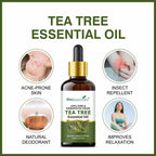 She Essentials Rose Oil & Tea Tree Essential Oil Combo - Hair & Skin