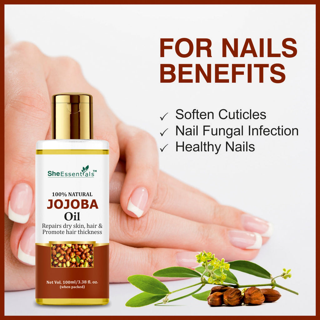 She Essentials Rosemary, Jojoba & Tea Tree Essential Oil For Hair Growth, Acne & Dandruff