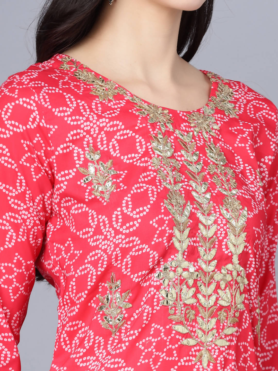 Myshka Women Pink Floral Printed Kurta - Distacart