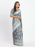 Shree Shyam Fashion Linen Cotton Pink Saree - Distacart