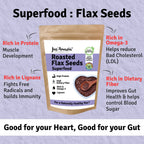 Jus Amazin Roasted Flax Seeds Superfood - Distacart