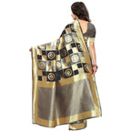 Vamika Banarasi Jaquard Grey Weaving Saree (Banarasi 24)