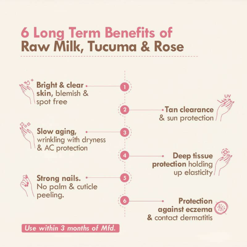 Nat Habit Tucuma Rose Light Hand Malai Cream - Distacart