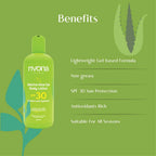 Rivona Naturals Matcha Aloe Gel Body Lotion with SPF 30