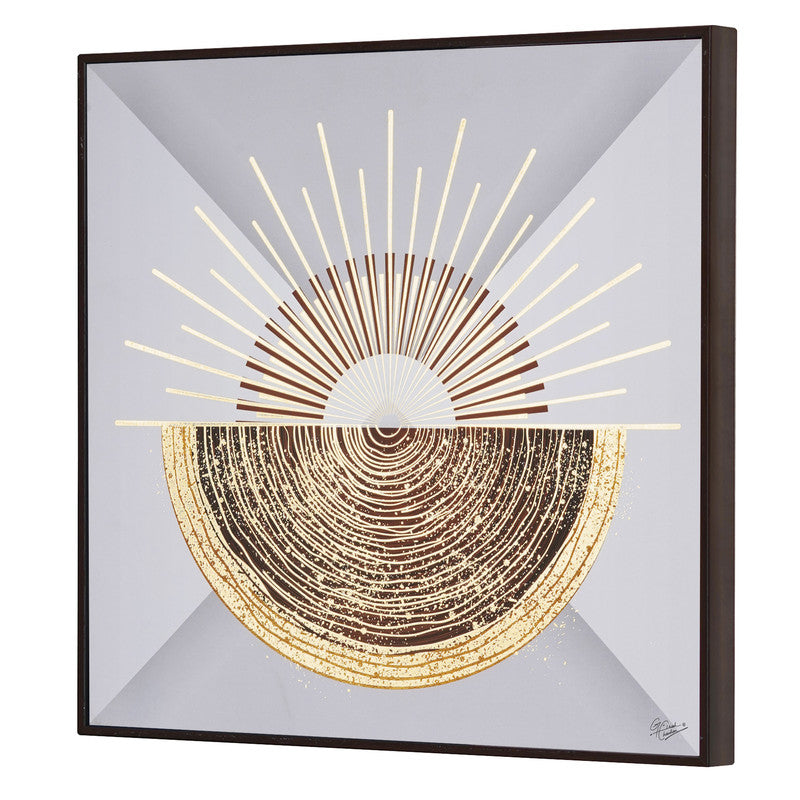 Tehzeeb Creations Golden Embossed Wall Painting