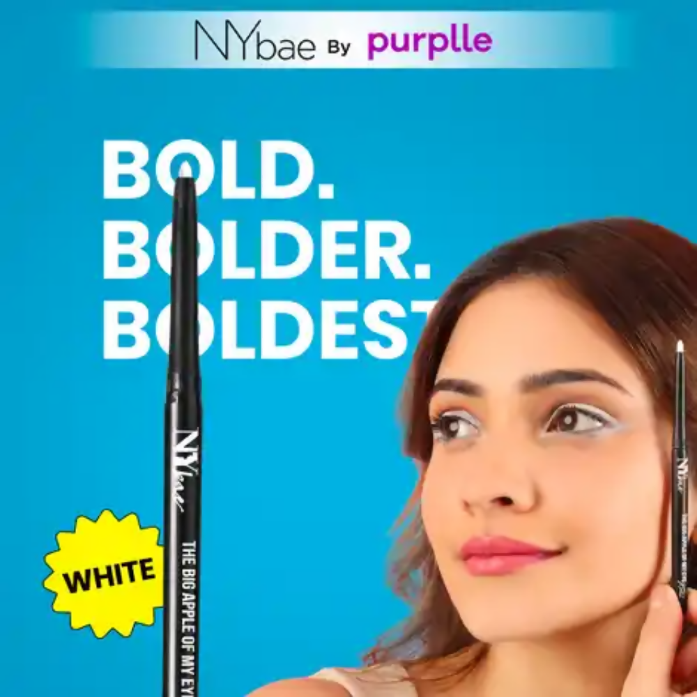 NY Bae The Big Apple Of My Eyes Kohl Kajal - White - Distacart