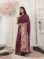 Shree Shyam Fashion Lichi Silk Green Saree - Distacart