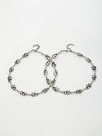 NVR Women's Set of 2 Silver-Plated Elephant Design Anklets - Distacart