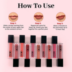Enn Long-Lasting Liquid Lipstick With Ghee - Full Coverage & Transferproof - Peach Punch