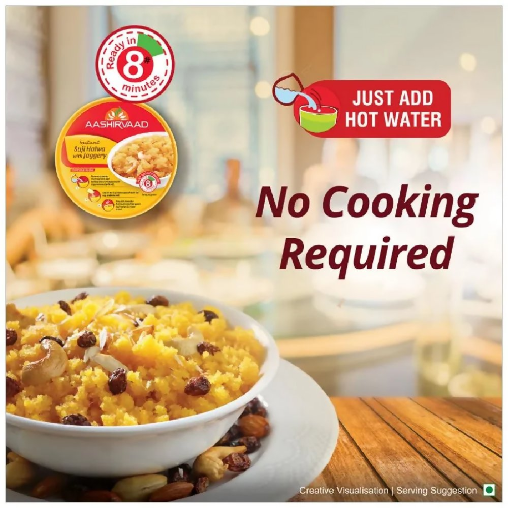 Aashirvaad Instant Suji Halwa with Jaggery - Distacart