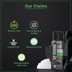 VI-JOHN Dermatologically Tested Premium Purifying Charcoal Shaving Foam Enriched with Aloevera & Jojoba Oil Free From Silicone, Paraben & Mineral Oil - Distacart