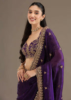 Joban Fashion Blue Frendy Satin Silk Party Wear Sarees - Distacart