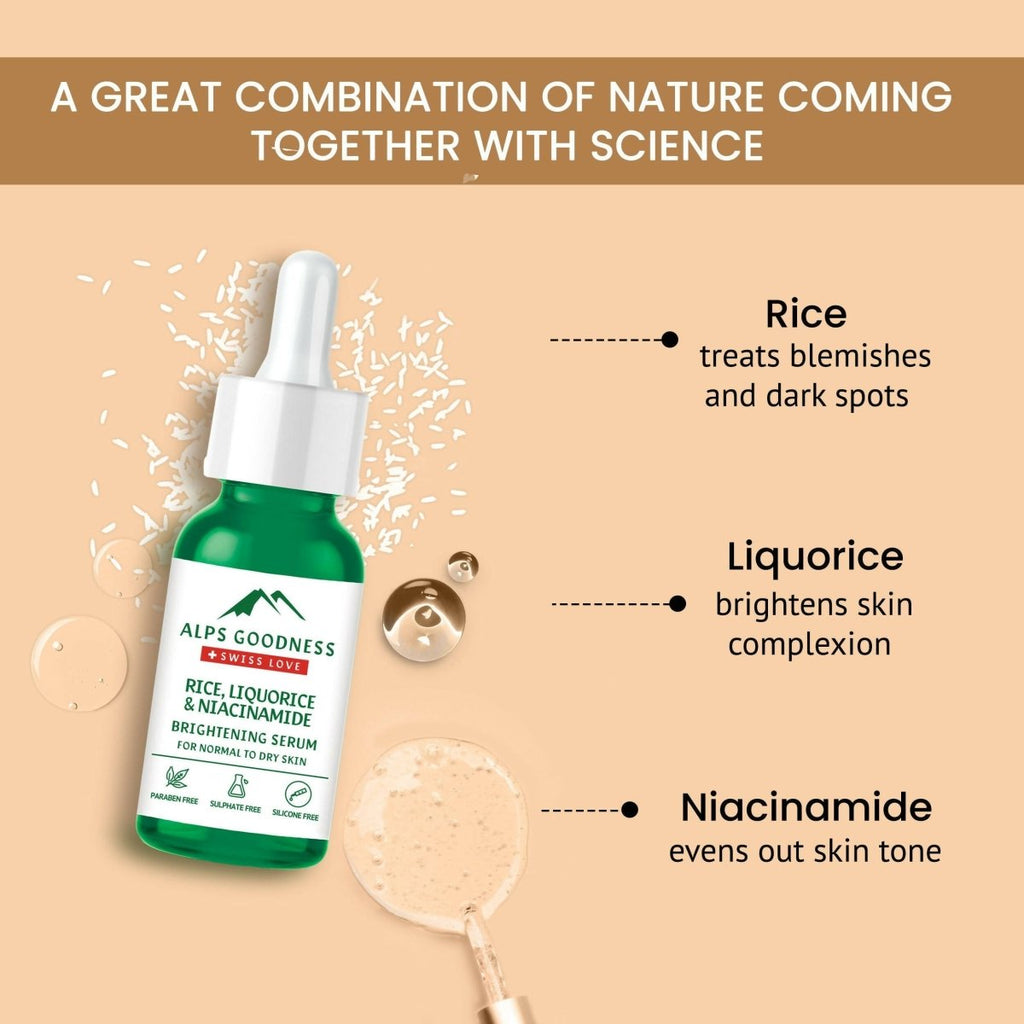 Alps Goodness Rice Liquorice & Niacinamide Brightening Serum