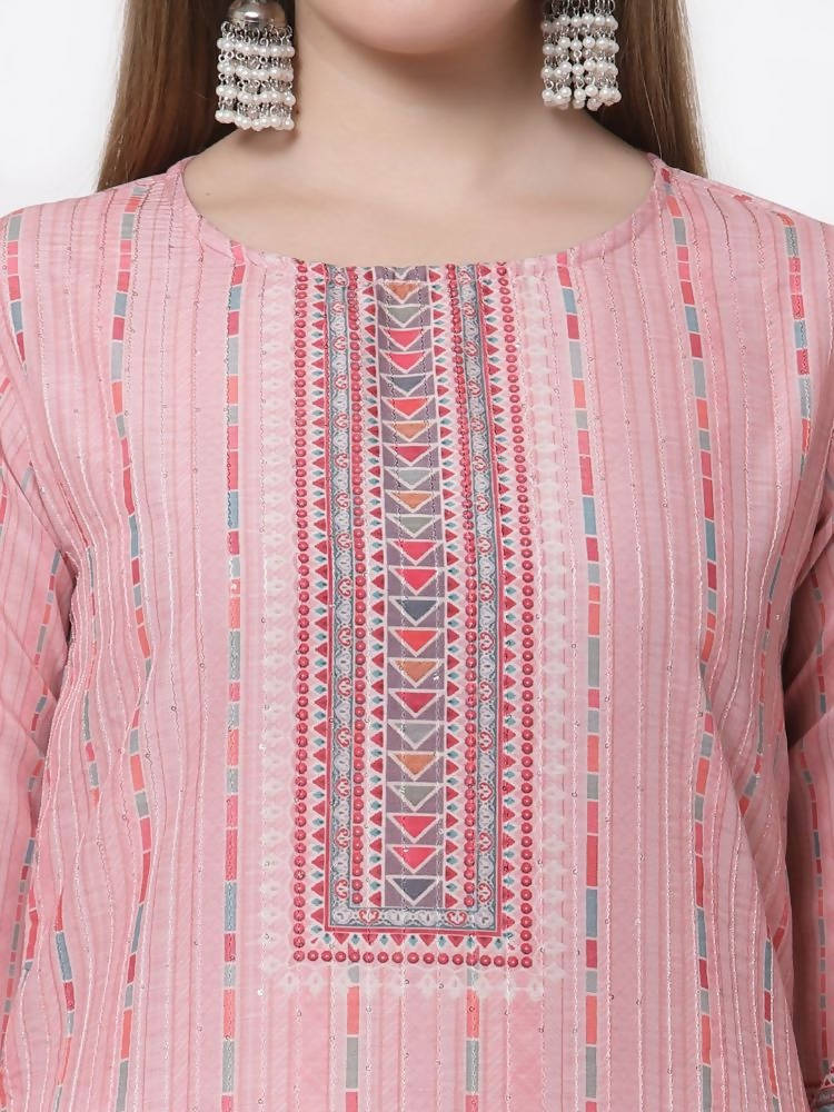 Myshka Multi Color Cotton Printed Kurta