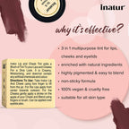 Inatur Lip and Cheek Tint Mocha - Distacart