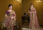 Wine Pure Georgette Pure Khatli work Designer Saree With Blouse. - Rajasvi