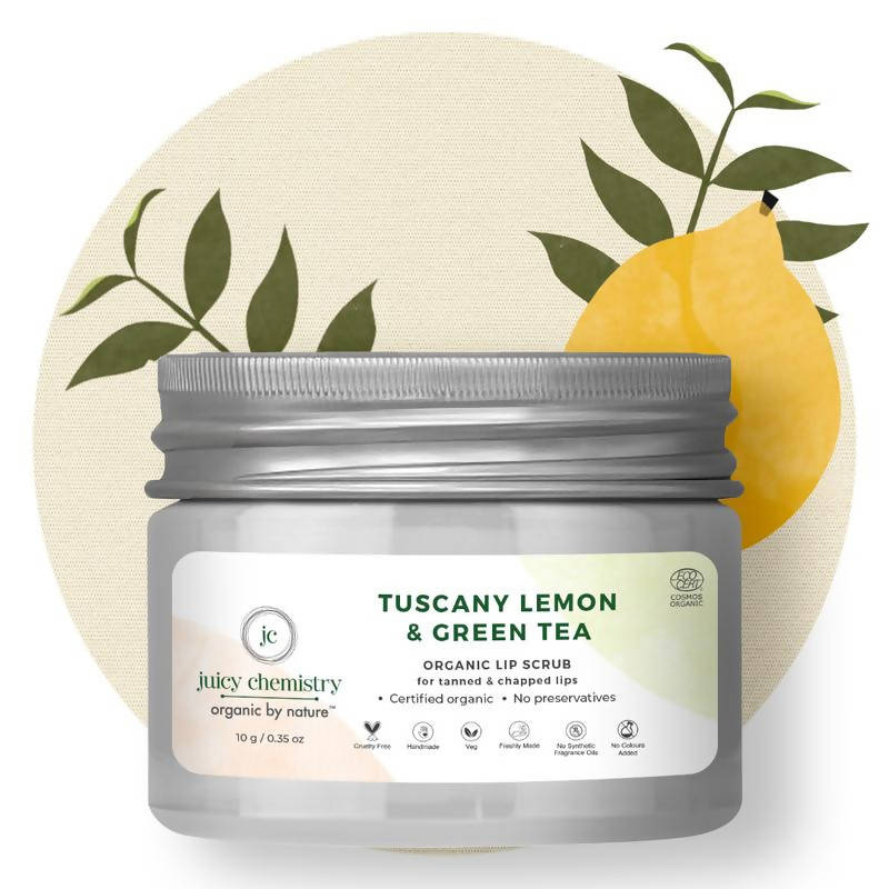 Juicy Chemistry Tuscany Lemon & Green Tea Lip Scrub