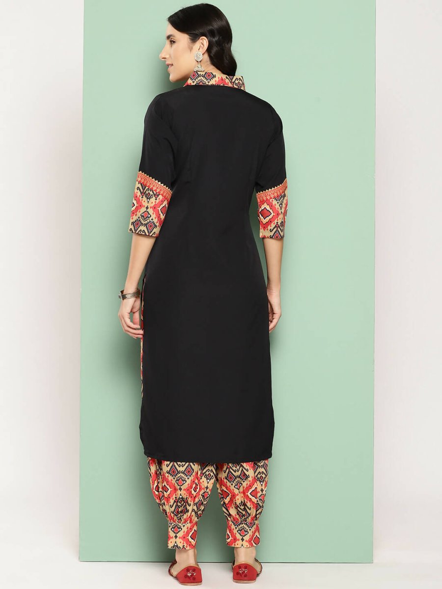 Ahalyaa Women's Traditional wear Kurta Set - Black