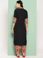 Ahalyaa Women's Traditional wear Kurta Set - Black