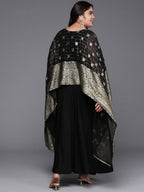 Ahalyaa Women's Traditional wear Ethnic Dress - Black - Distacart