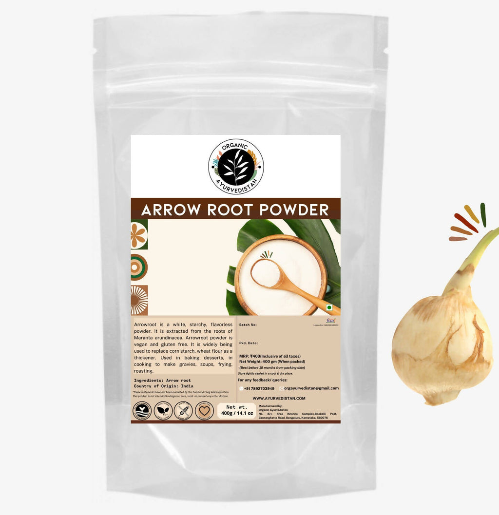 Organic Ayurvedistan Arrow Root Powder - Distacart