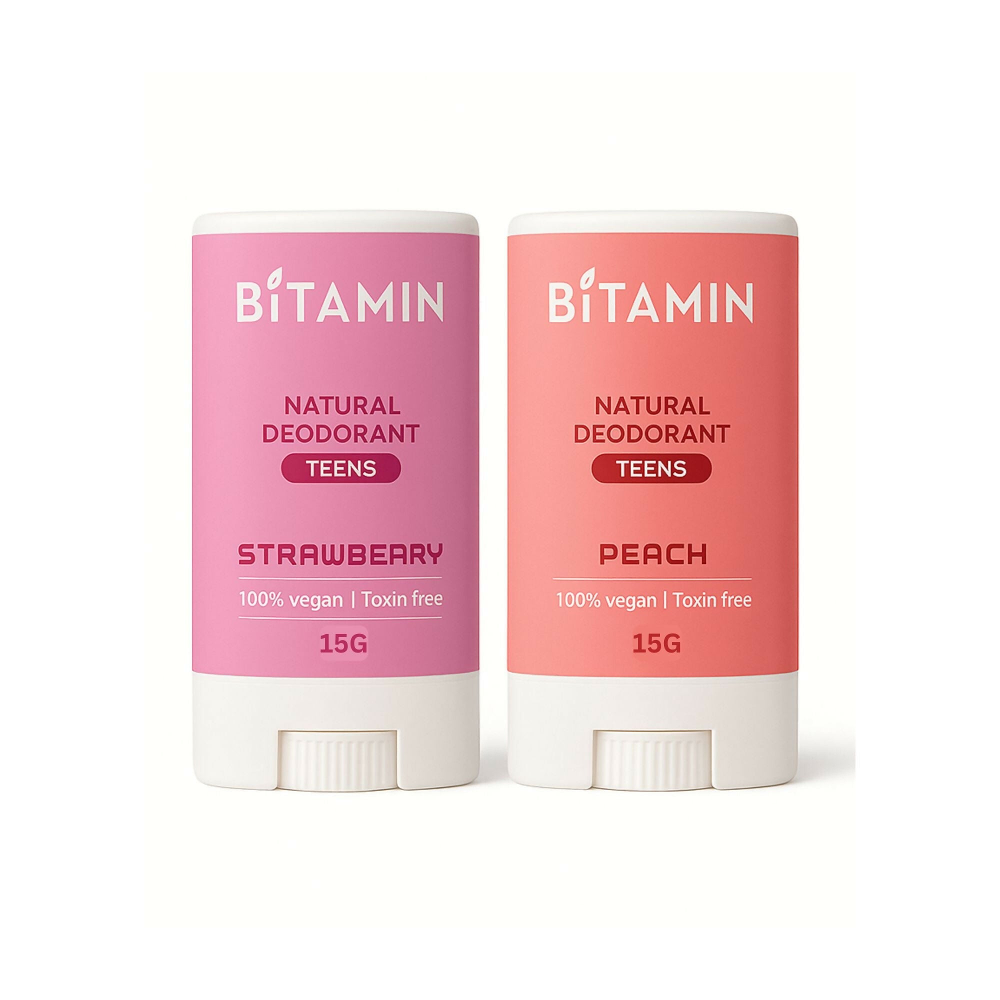 Bitamin Natural Strawberry, Peach, Deodorant Teens