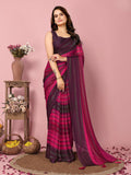 Attractive These Party Wear Ready To Wear Saree - Pink
