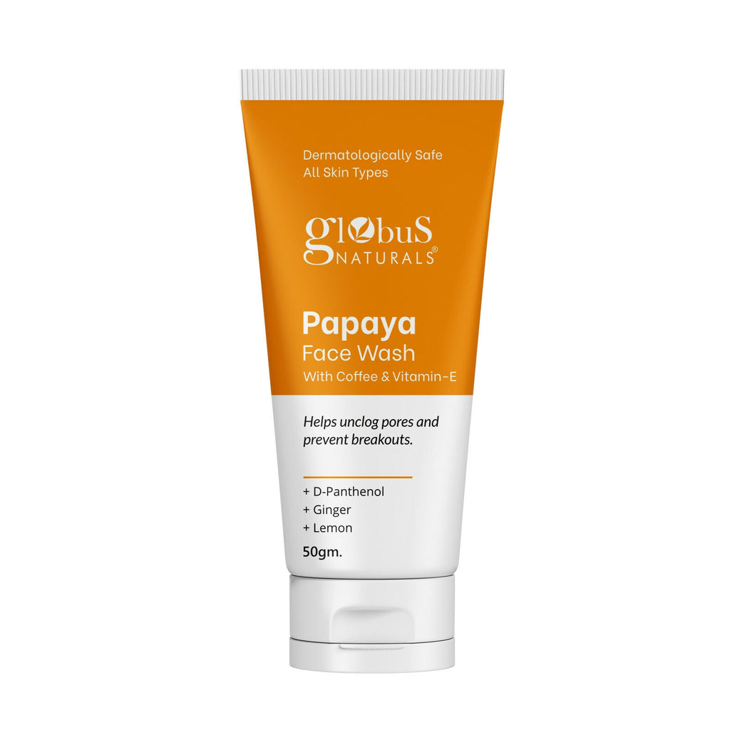 Globus Naturals Papaya Face Wash with Coffee & Vitamin-E - Distacart