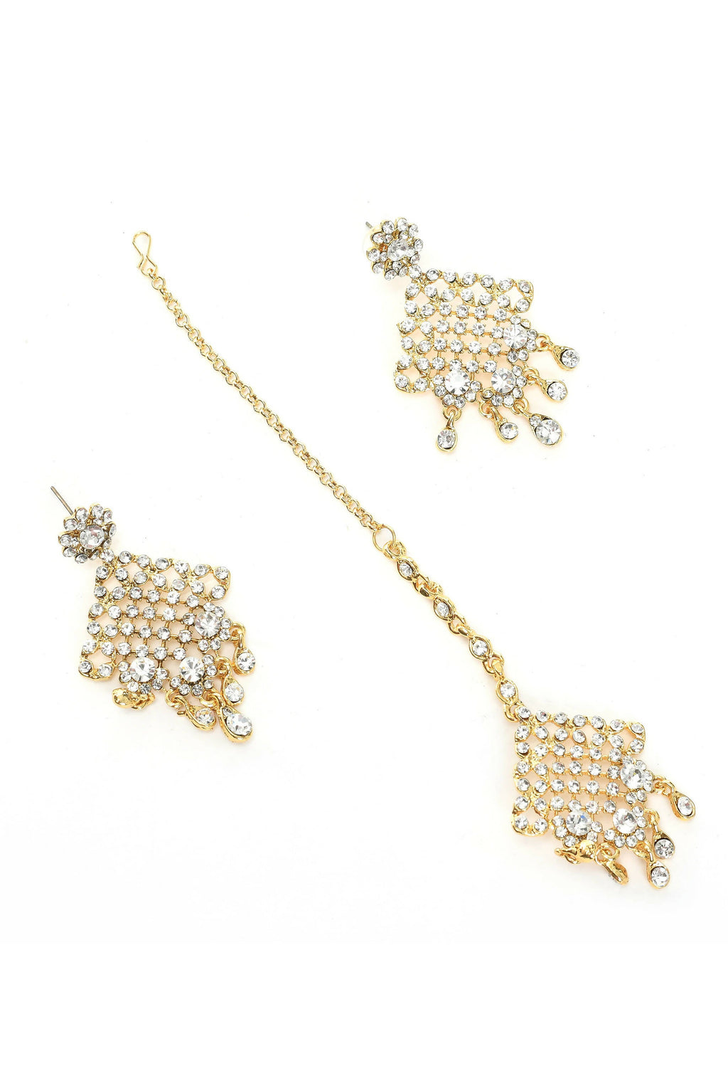 Mominos Fashion Johar Kamal Traditional Rajwadi Design Heavy Golden Colour Necklace Set - Distacart