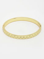 NVR Men's Gold-Plated Stainless Steel Kada Bracelet - Distacart