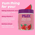 PLIX The Plant Fix Wholefood Forever Young Collagen Builder Powder for Skin - Watermelon