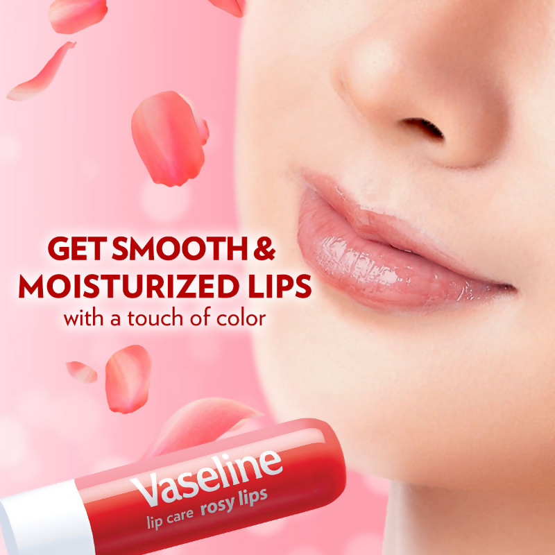 Vaseline Lip Care Lip Balm Stick - Rosy Lips - Distacart
