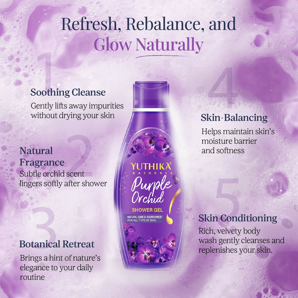 Yuthika Purple Orchid Body Wash Shower Gel
