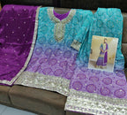 Vastranavya Bandhej Printed Chinon Chiffon Embroidered Sequins Pakistani Suit