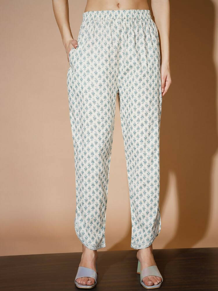 Myshka Women Multi-Floral Kurta & Trousers - Distacart