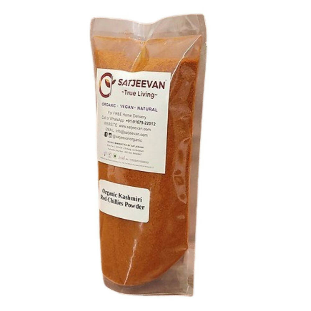 Satjeevan Organic Kashmiri Red Chillies Powder - Distacart
