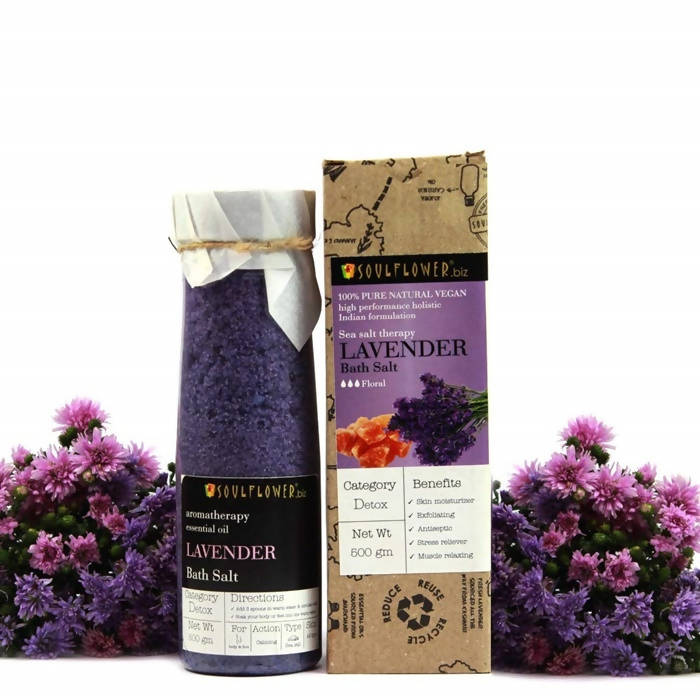 Soulflower Aromatherapy Essential Oil Lavender Bath Salt
