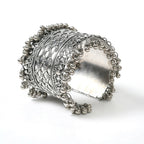 Mominos Fashion Joharkamal Oxidised Silver-Plated Ghungroo Handcraft Bracelet - Design 026 - Distacart