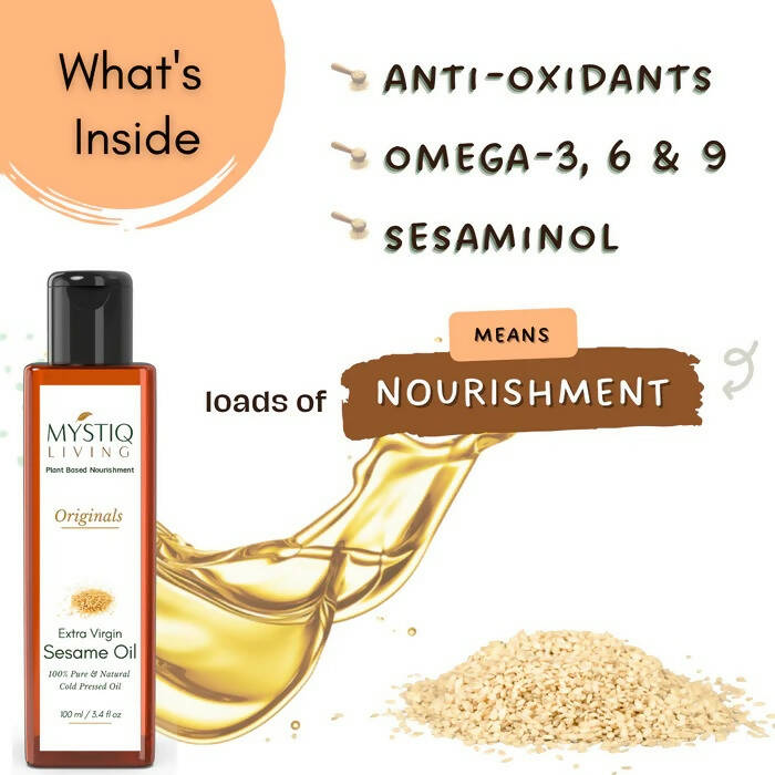 Mystiq Living Originals Extra Virgin Sesame Oil - Distacart