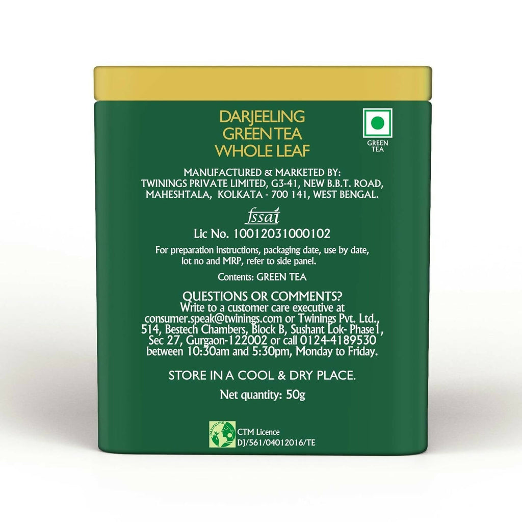 Twinings Darjeeling Green Whole Leaf Tea - Distacart