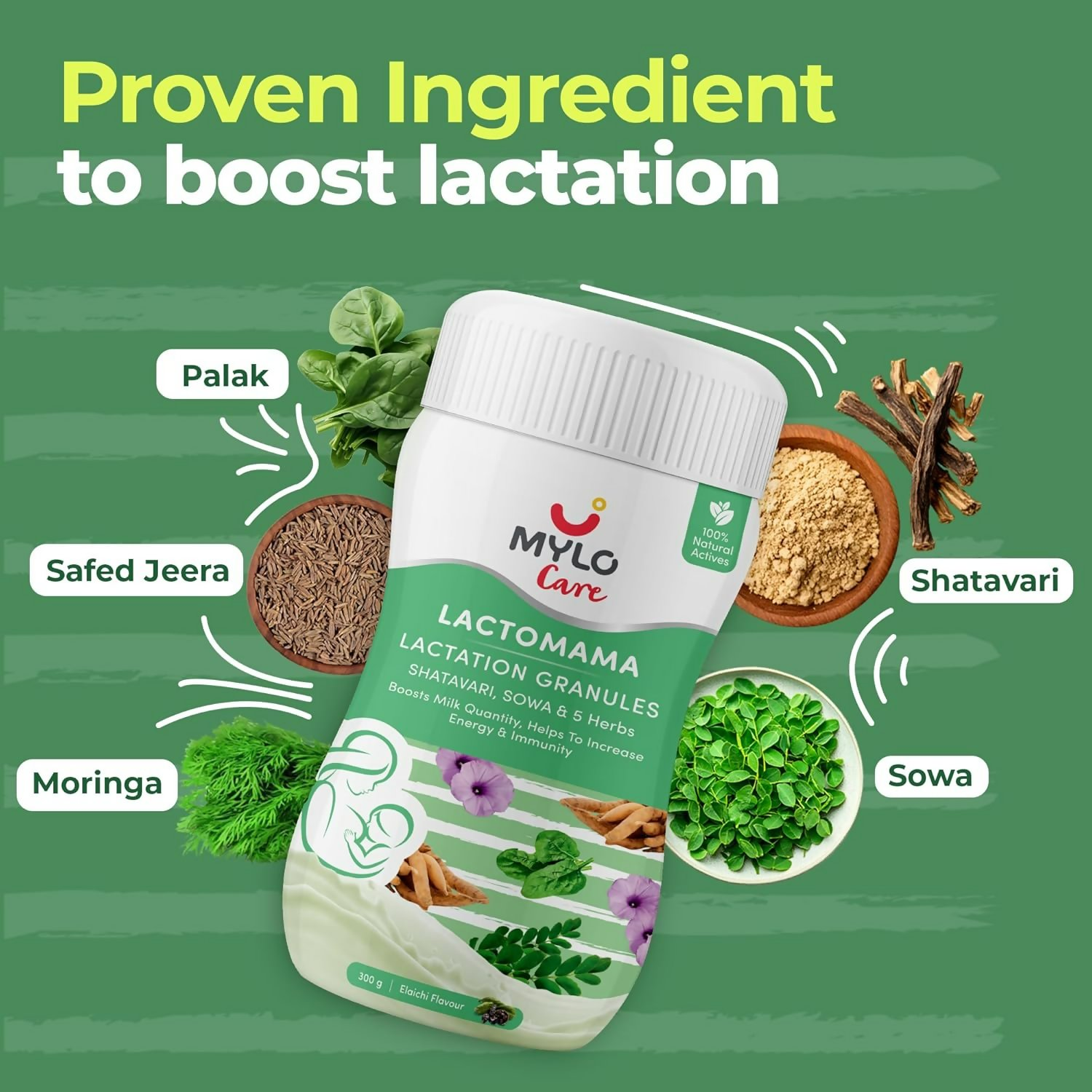 Mylo Care Lactomama Lactation Granules - Elaichi Flavour