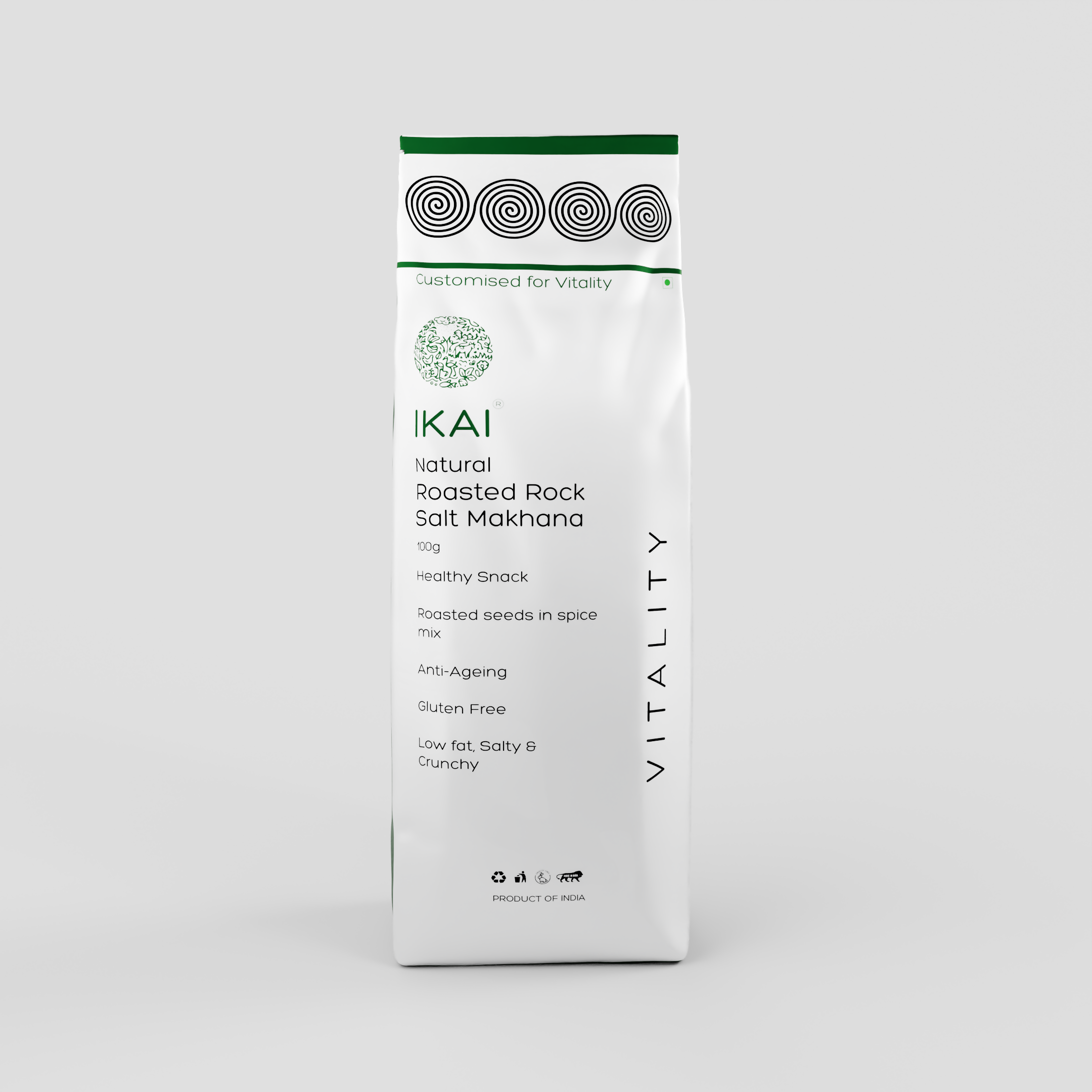2 - Natural Sendha Namak Makhana - 100 gm